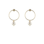 14k Gold Elegant O Earrings