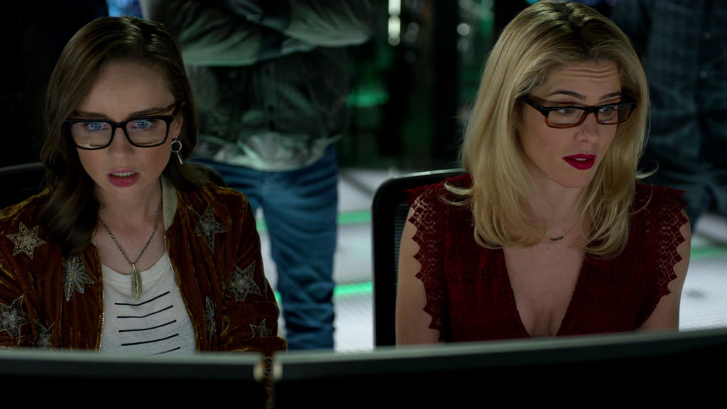 Double Charm Earrings seen on Arrow