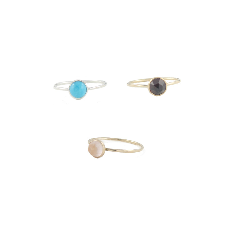 6mm gemstone ring