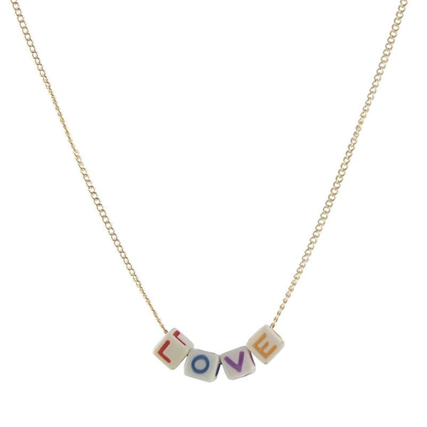 Alphabet bead necklace