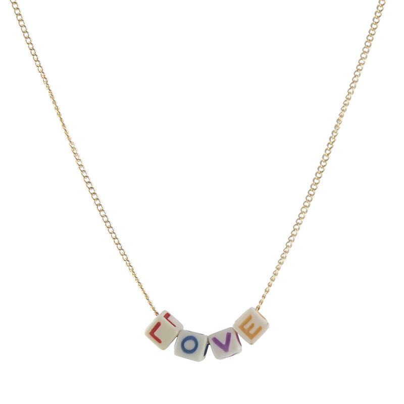 Alphabet bead necklace