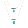 Amazonite ball bead necklace