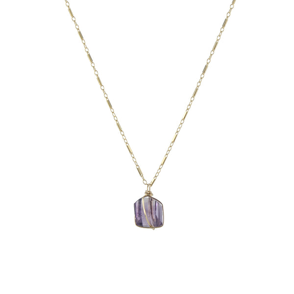 Amethyst Nugget Necklace