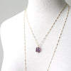 Amethyst chunk necklace