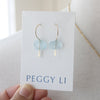Aquamarine Huggie Earrings