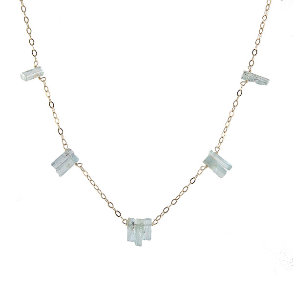 Aquamarine Spires Necklace