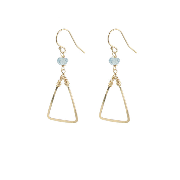 Aqua Triangle Earrings seen on Arrow