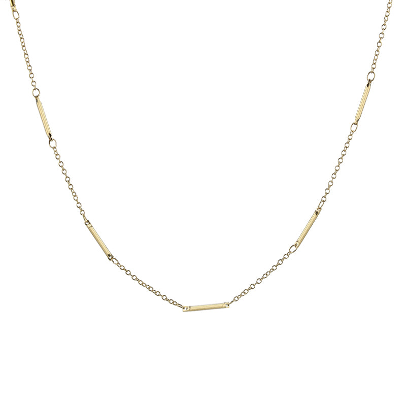 Bar and Link Chain Necklace