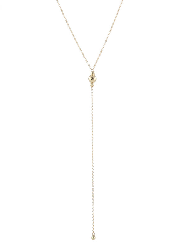 Basic Beaded Lariat Necklace