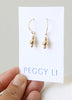 Gold ball bead earrings