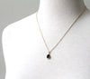 Black Druzy Teardrop pendant by Peggy Li Creations