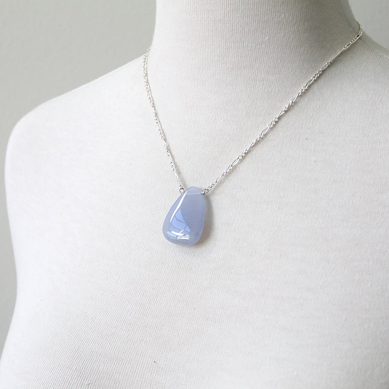 Blue Chalcedony Necklace seen on Buffy