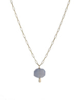 Blue Chalcedony Chunk Necklace