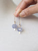 Blue chalcedony earrings