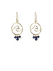 Blue wave earrings