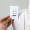 California Girl Earrings with carnelian