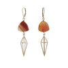 Carnelian Cage Earrings