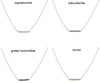 Caviar gem slice necklace colors