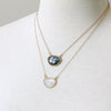 Gem drop Necklace by Peggy Li Creations