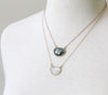 Gem drop Necklace by Peggy Li Creations