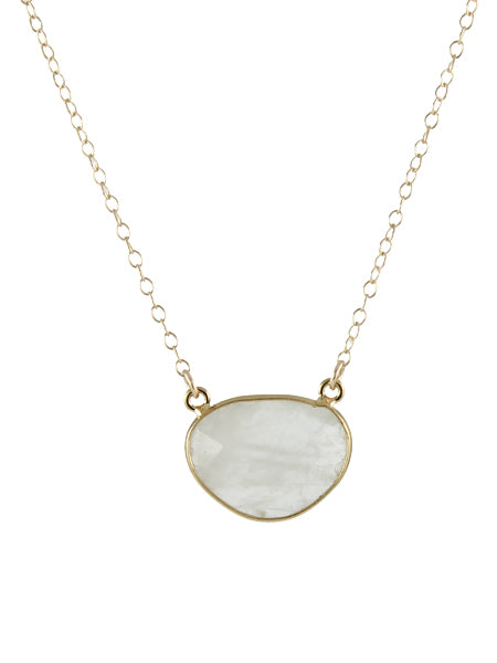 Gem Drop Necklace - moonstone