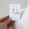 Chevron Pearl Earrings