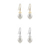 Chevron Pearl Earrings