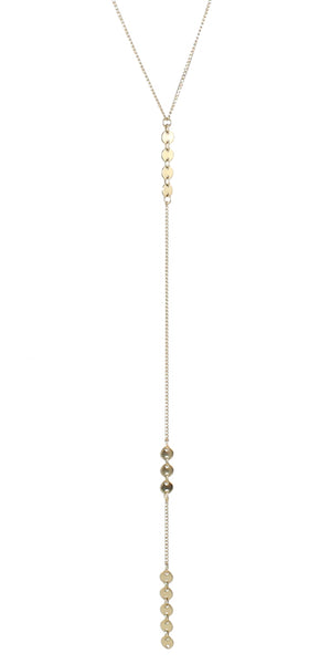 Slim lariat necklace