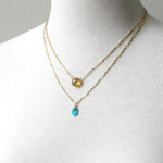 Turquoise Tab Necklace