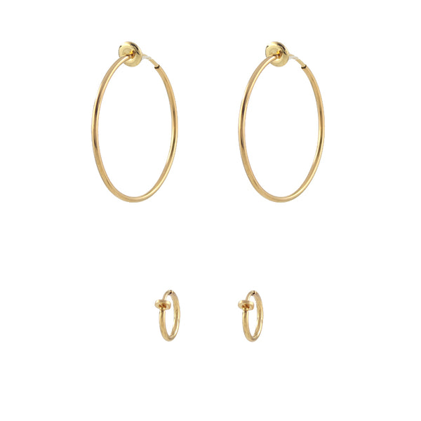 Clip on Hoop Earrings