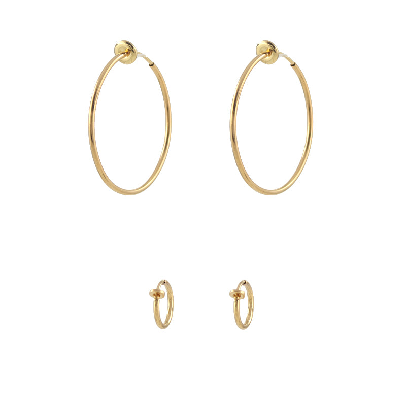 Clip On Hoop Earrings – Peggy Li Creations - Main Image
