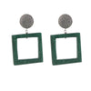 Aventurine clip on earrings