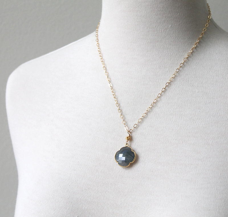 Labradorite gem necklace by Peggy Li
