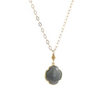 Gemstone Clover Necklace