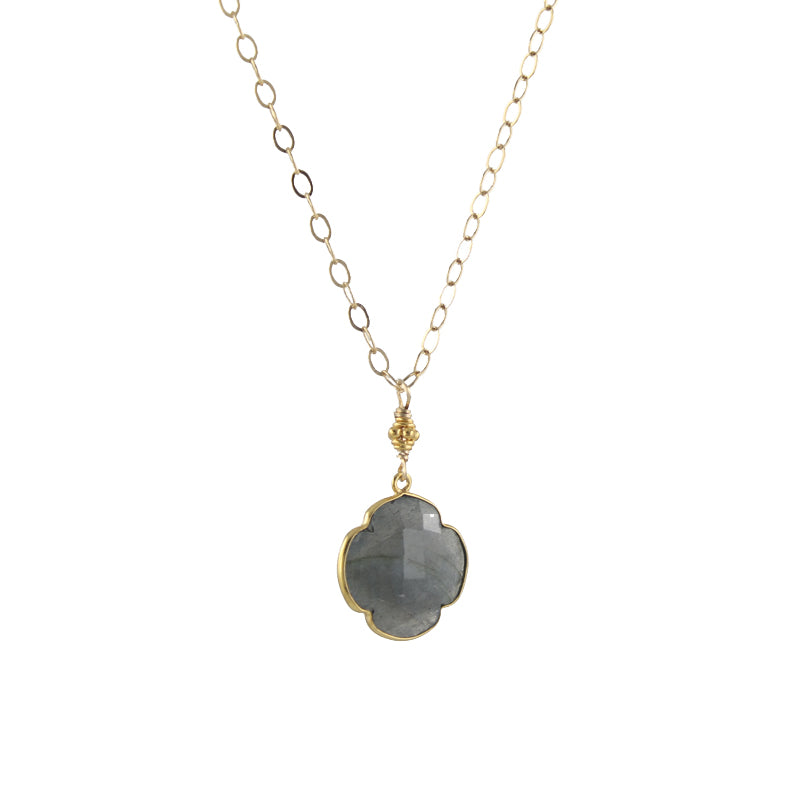 Labradorite gemstone pendant necklace