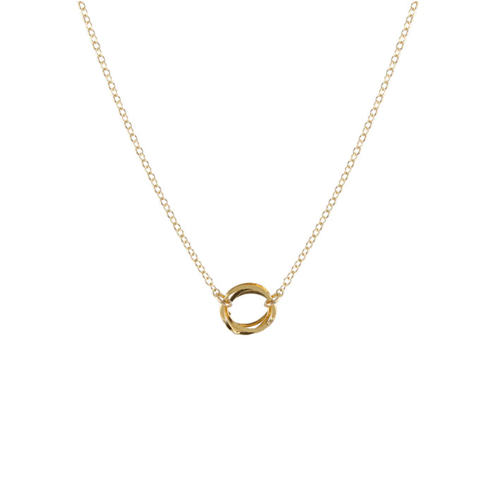 Clustered Circle Necklace, 14k gold filled