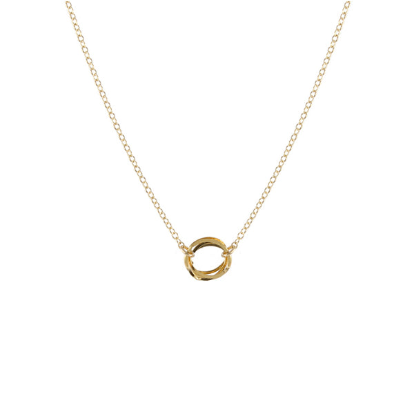 Clustered Circle Necklace, 14k gold filled