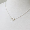 Clustered Circle Necklace, silver