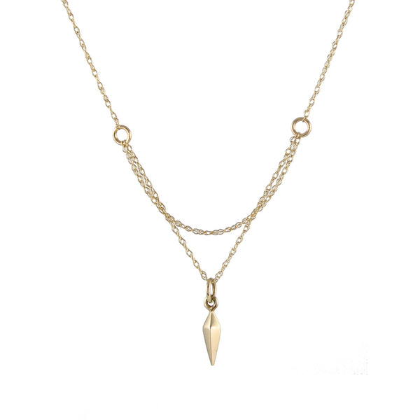 Cobweb Necklace, gold