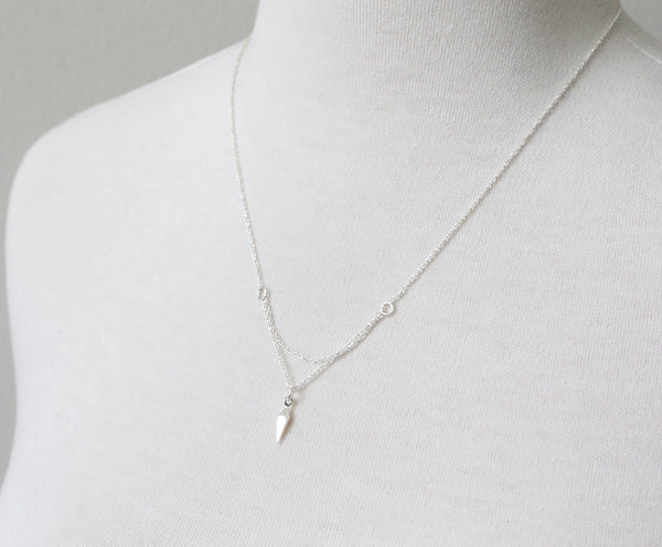 Silver Basic Cobweb Necklace