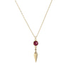 Compass Point Necklace in ruby