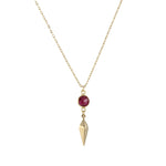 Compass Point Necklace in ruby