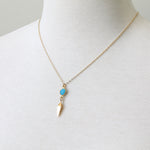 Compass Point Necklace, turquoise