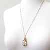 Copper oyster turquoise necklace
