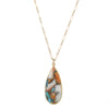 Copper Oyster Turquoise pendant necklace