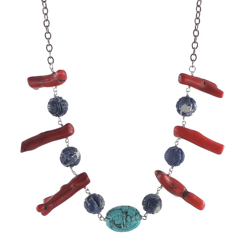 Bold Coral Branch Necklace