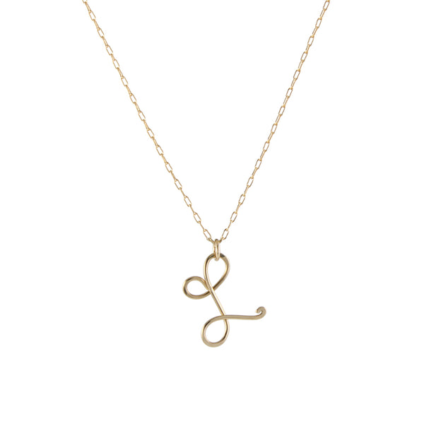 Cursive Initial Necklace