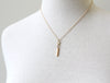 CZ Bar Necklace 14k gold-filled