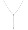 Dainty Y style necklace sterling silver