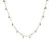 Lace chain necklace with turquoise